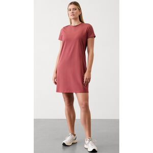Athleta Essential Tee Dress Supima Cotton Mauve Short Sleeve Medium